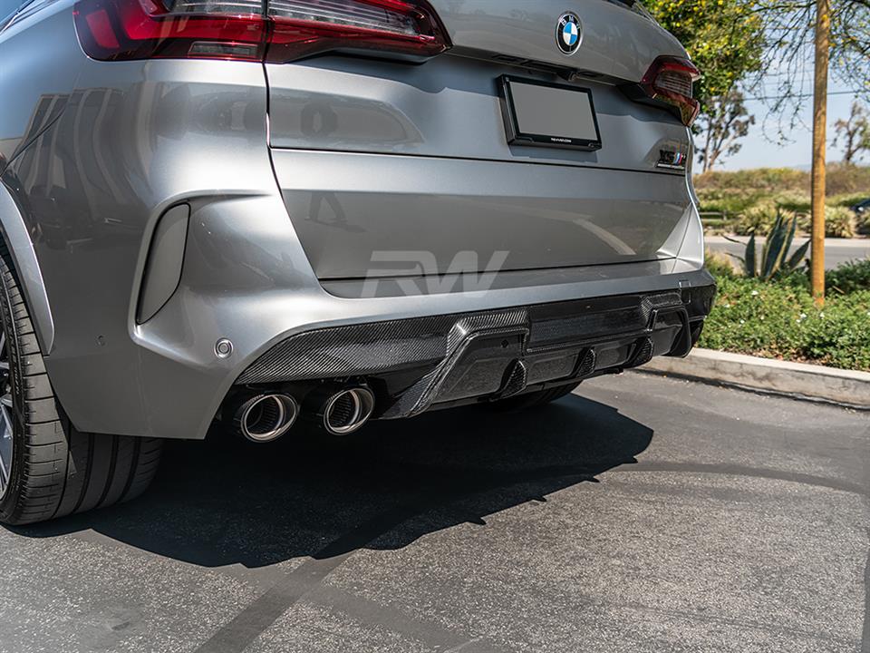 RW Signatures BMW F95 X5M/F96 X6M Carbon Fiber Diffuser