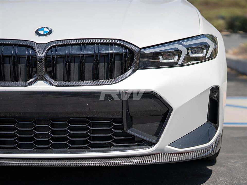 rw signatures bmw g20 carbon fiber front lip