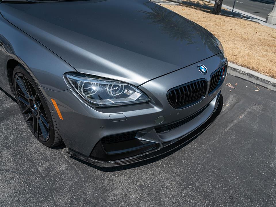 rw carbon fiber bmw f06 f12 f13 signature style cf front lip