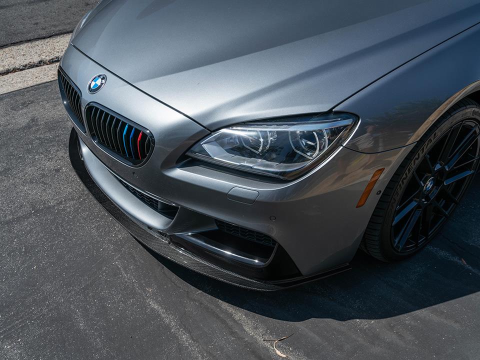 rw carbon fiber bmw f06 f12 f13 signature style cf front lip