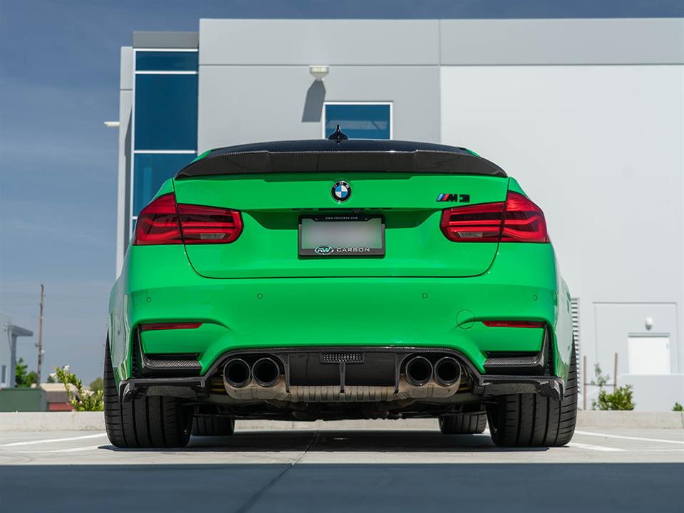 rw carbon fiber bmw f80 m3 cf signature rear diffuser