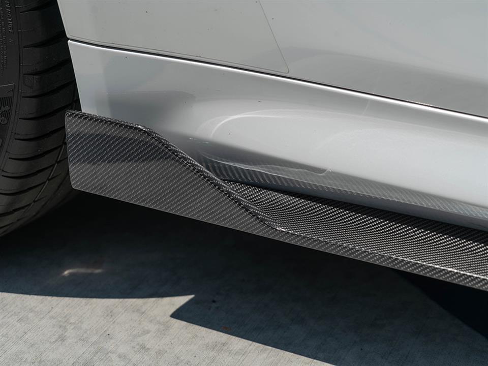 rw carbon fiber bmw f82 rws carbon fiber side skirt extensions