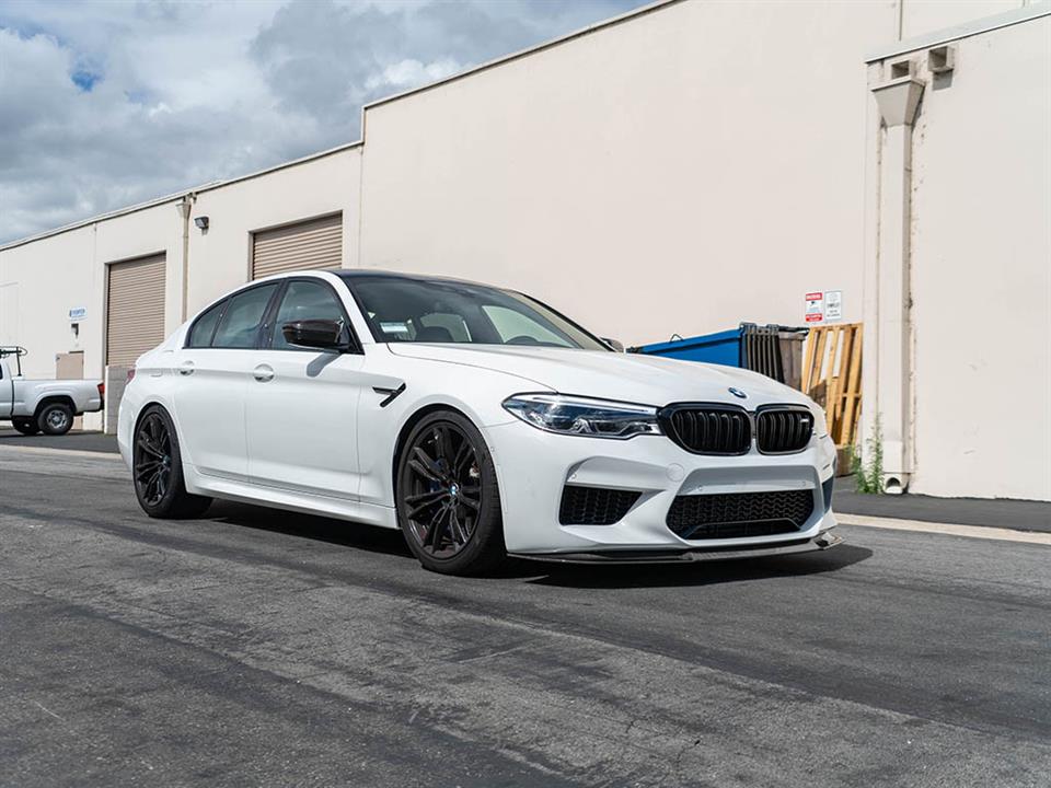 rw carbon fiber bmw f90 rw signature carbon fiber front lip