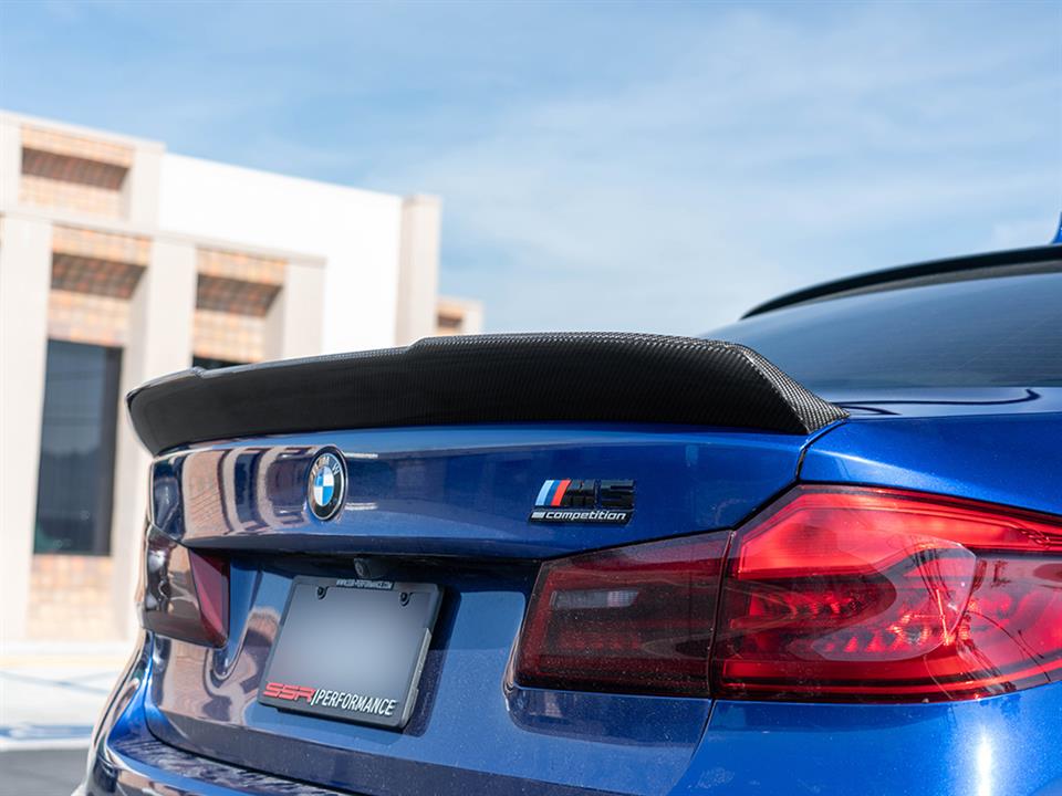 rw carbon fiber bmw f90 m5 rws carbon fiber trunk spoiler