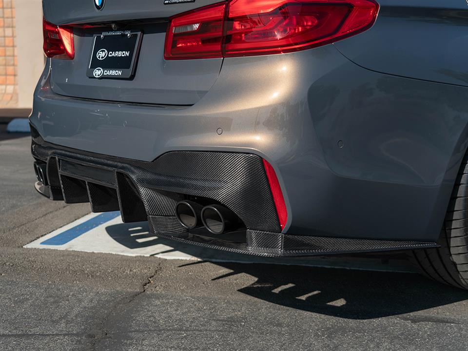 rw carbon fiber bmw f90 m5 rw signatures carbon fiber diffuser