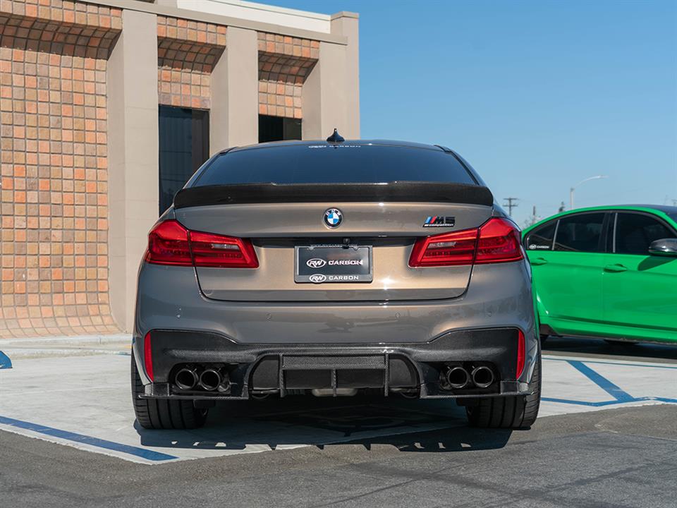 rw carbon fiber bmw f90 m5 rw signatures carbon fiber diffuser