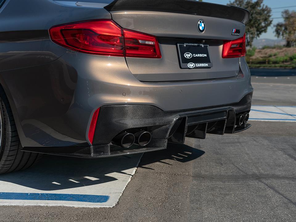 rw carbon fiber bmw f90 m5 rw signatures carbon fiber diffuser