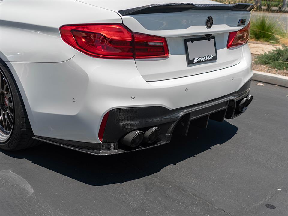 rw signatures bmw f90 rws carbon fiber rear diffuser