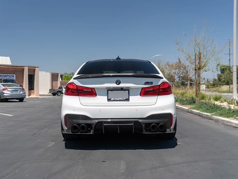 rw signatures bmw f90 rws carbon fiber rear diffuser