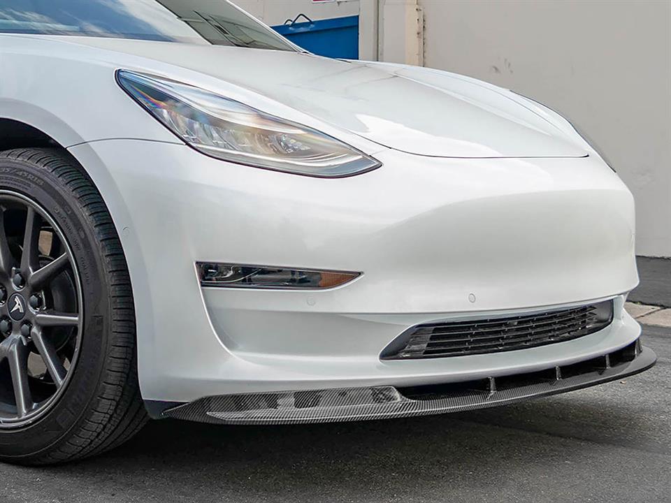 rw carbon fiber tesla model 3 rw signatures carbon fiber front lip