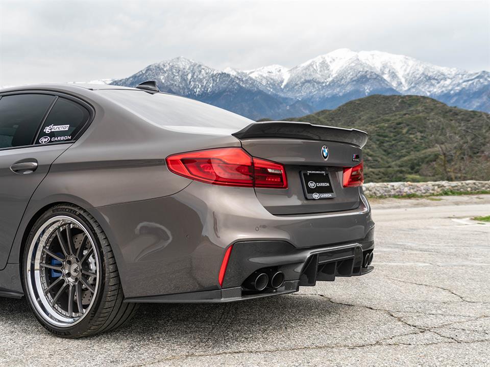 rw signatures bmw f90 m5 rsw carbon fiber rear diffuser