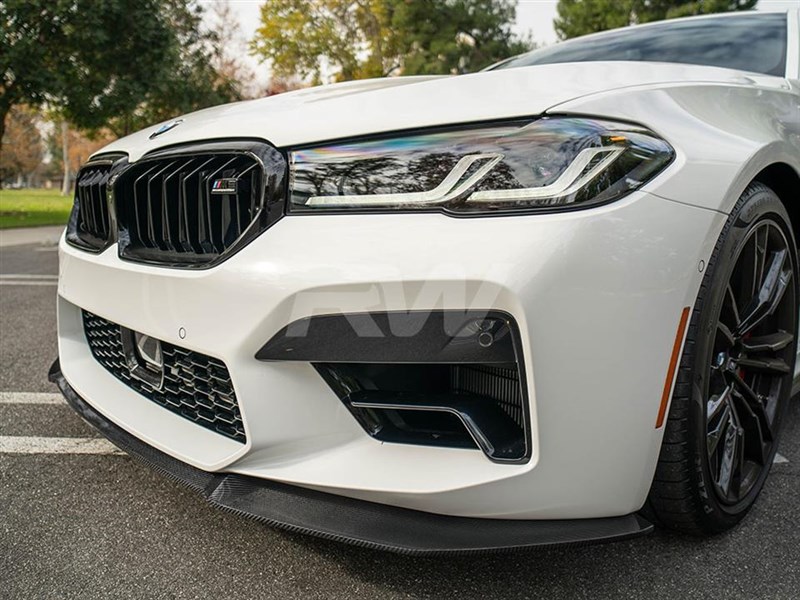 BMW F90 M5 LCI RWS Carbon Fiber Front Lip Spoiler / 