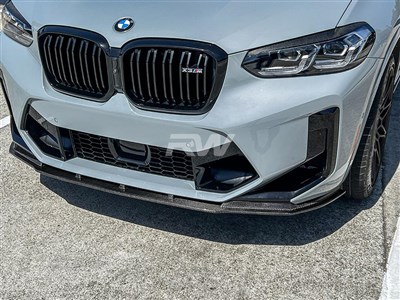 BMW F97 X3M LCI RW Signatures Carbon Fiber Front Lip Spoiler / 