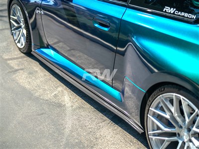 RW Signatures BMW G87 M2 Carbon Fiber Side Skirt Extensions / 