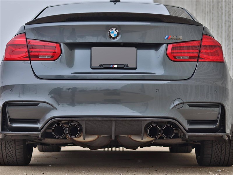 RW Signatures BMW F80 F82 F83 M3 M4 Carbon Fiber Big Fin Diffuser