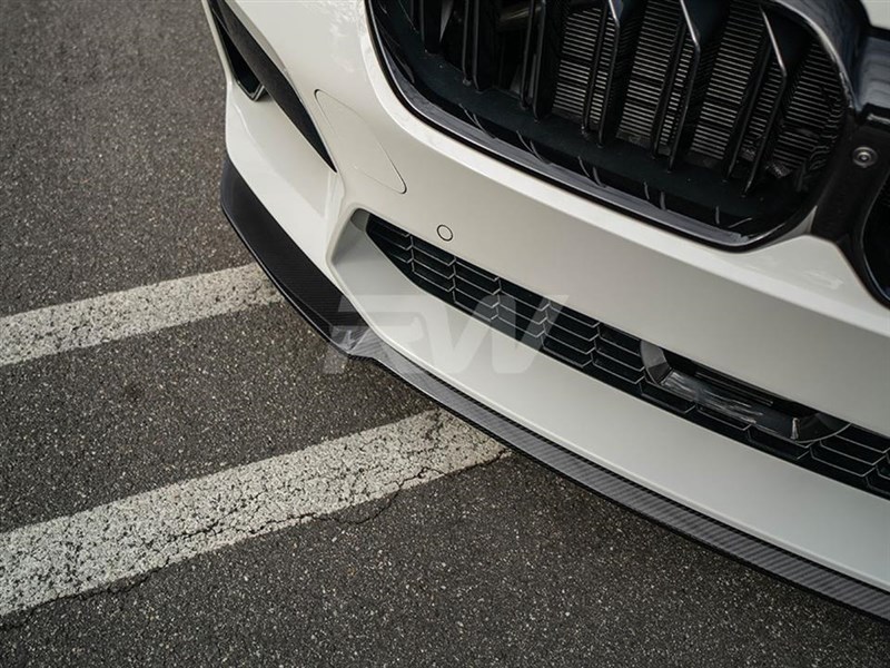 BMW F90 M5 LCI RWS Carbon Fiber Front Lip Spoiler